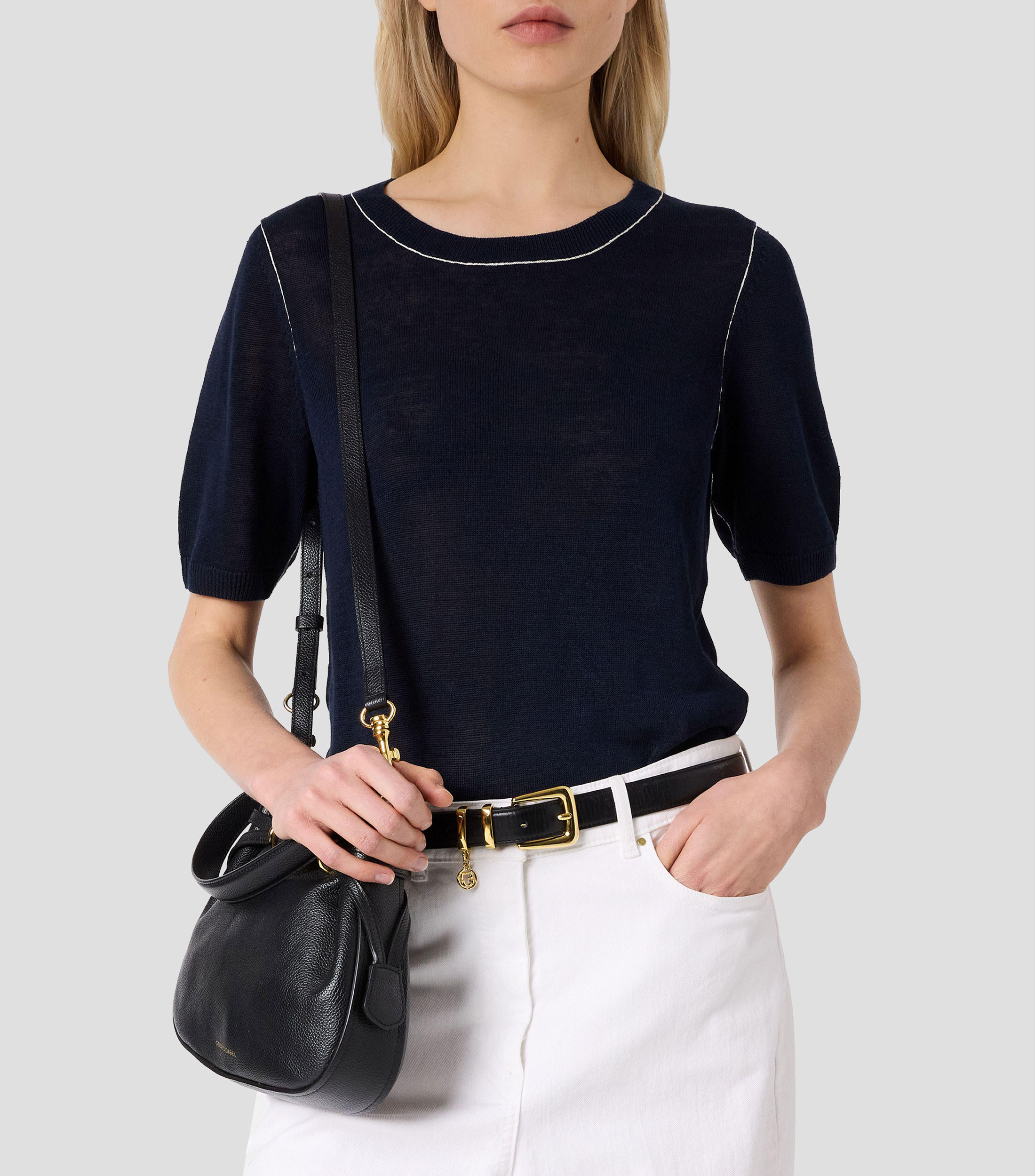 Suéter cuello redondo Mujer